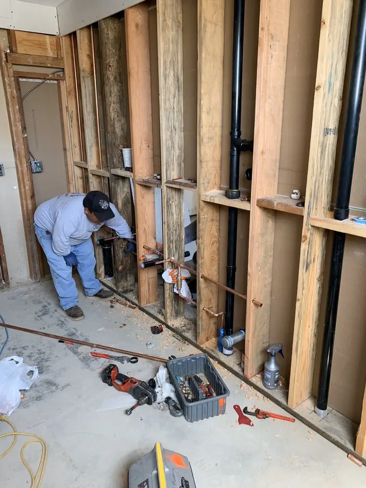 Commercial rough-in plumbing for Gas Line Repair in Dewy Rose